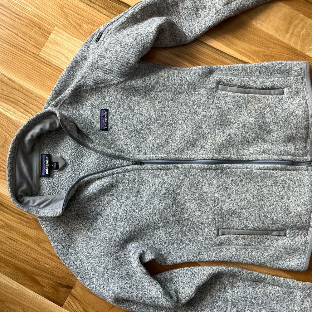 Patagonia Heather Gray Fleece Jacket